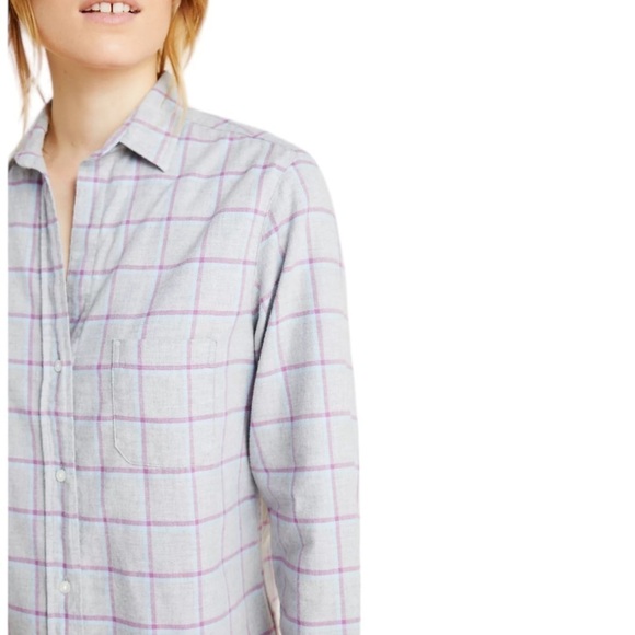 Grayson x Anthropologie - The Hero Flannel Buttondown Lightweight Shirt Sz 5/XL - Picture 4 of 11